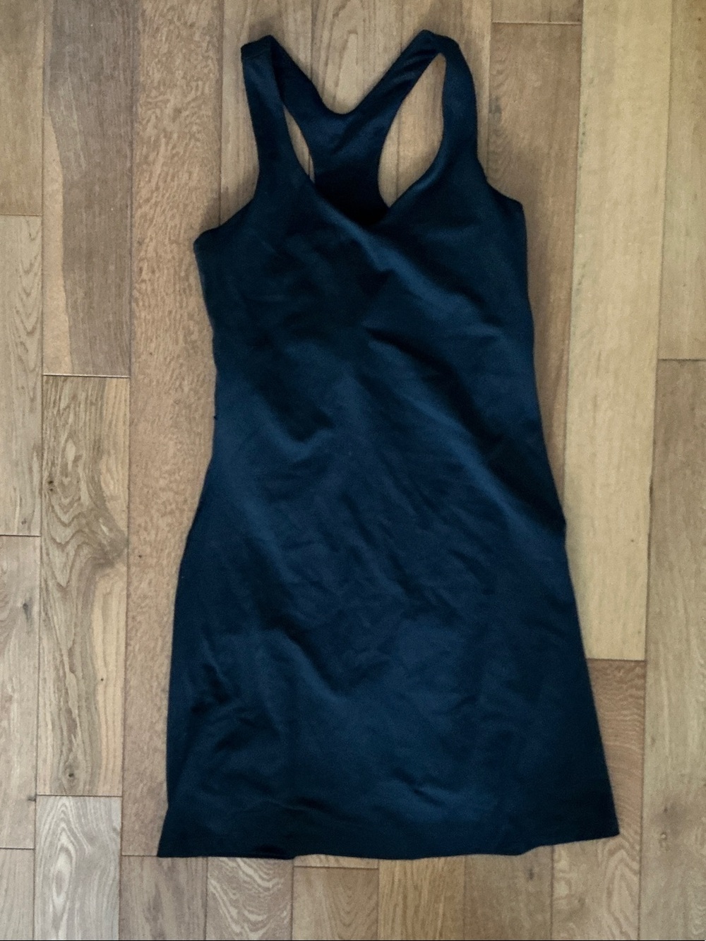 girlfriend collective Black Racerback Tennis Dress